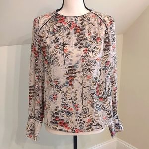 Zara Floral, Flowy Blouse. Size XS